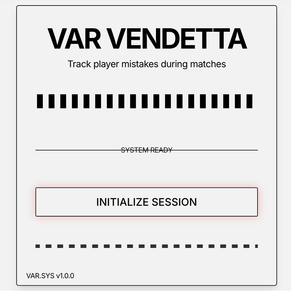 VAR Vendetta - Football Decision Analysis Platform